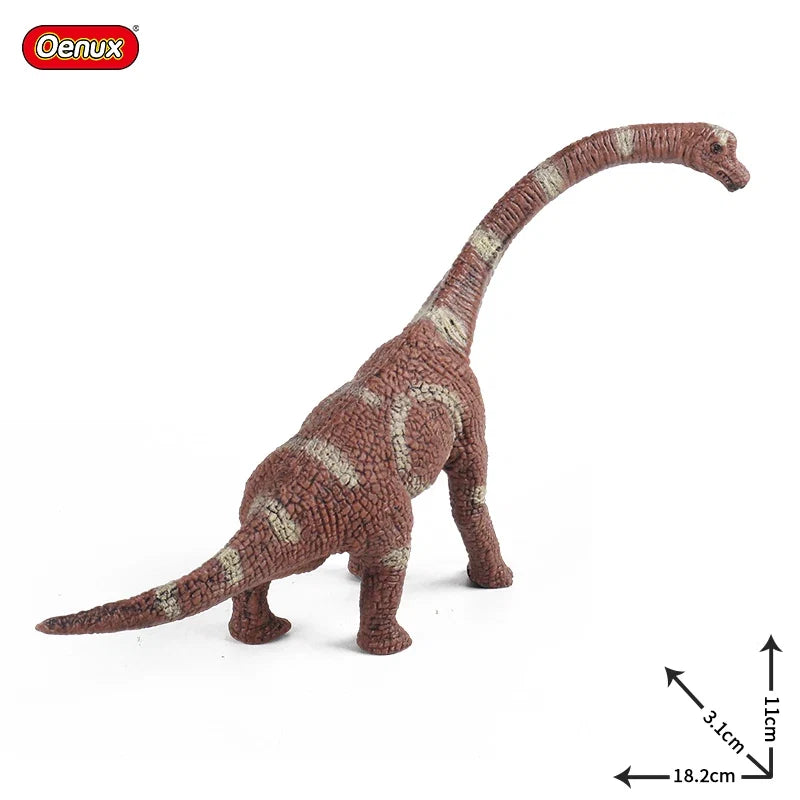 Oenux Jurassic Dinosaurs Action Figures Set | 5 Realistic PVC Models Collection Toy
