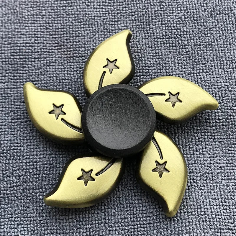 Bronze Metal Alloy Fidget Spinner | R188 Mute Bearing Hand Spinner for Stress Relief