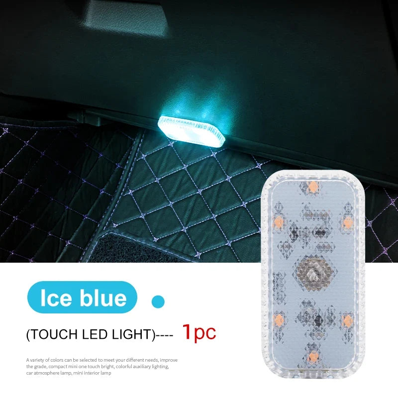Mini Wireless Car LED Touch Light | USB Rechargeable Interior Reading Lamp