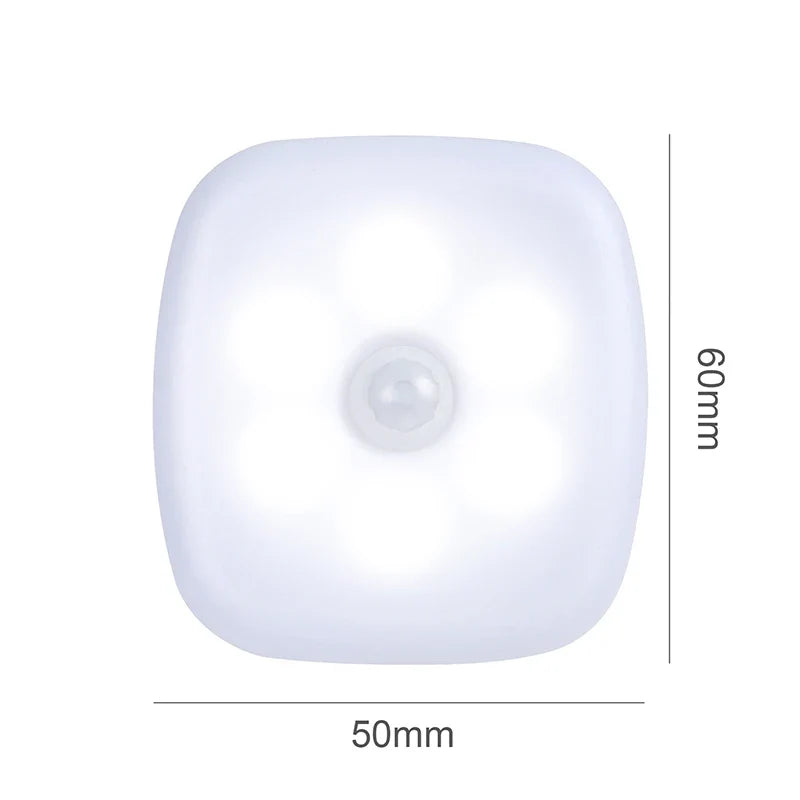 LED Night Light Plug-In with Motion Sensor | Small Wireless Night Lamp for Room Corridor Closet