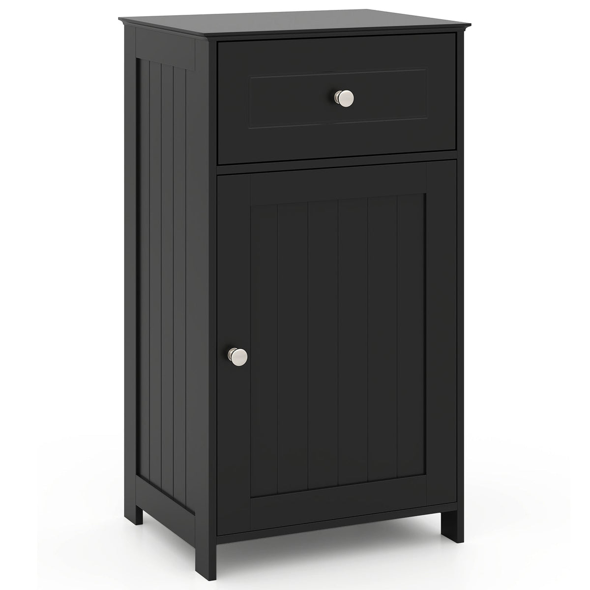 Single Door Bathroom Cabinet with Adjustable Shelf and Drawer