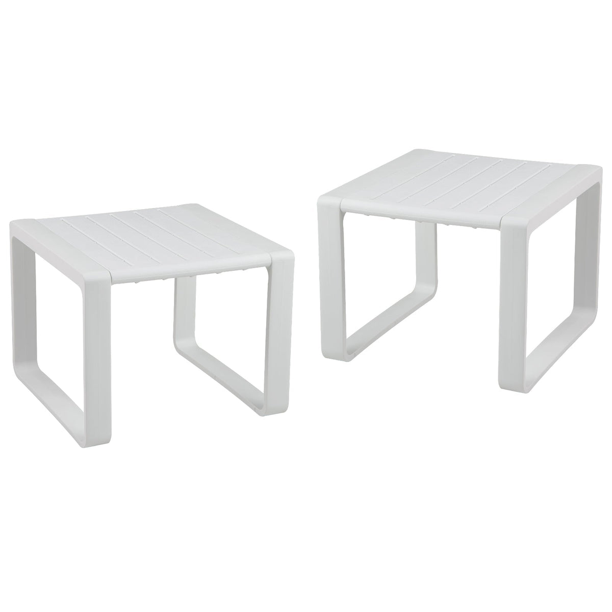 Weather Resistant Adirondack Outdoor Side Table Set of 2
