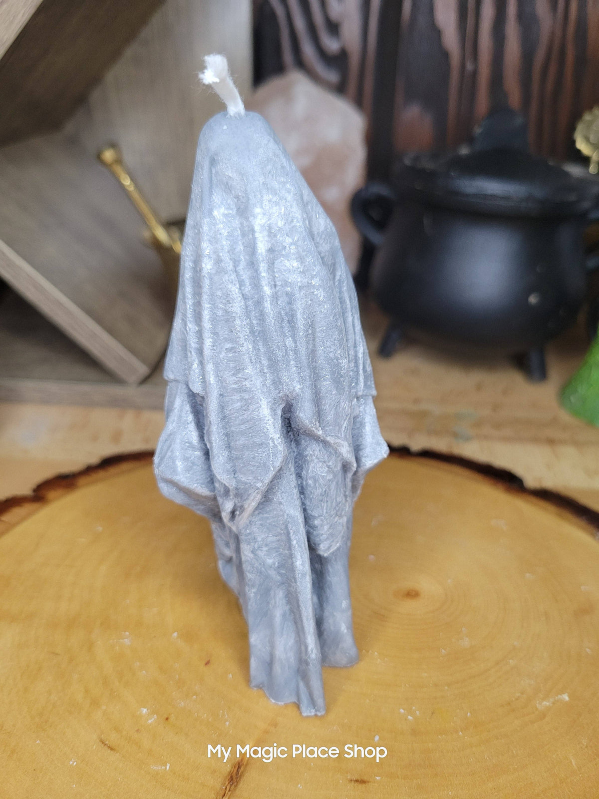 Ghost Handmade Candle , Palm wax Candle , Halloween Candle , white Ghost candle: Pink