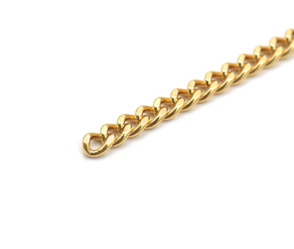 cuban chain by yard, Thin curb chain, sku#LD347