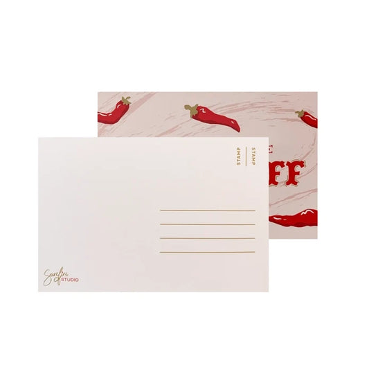 "Hey There Hot Stuff" Postcard