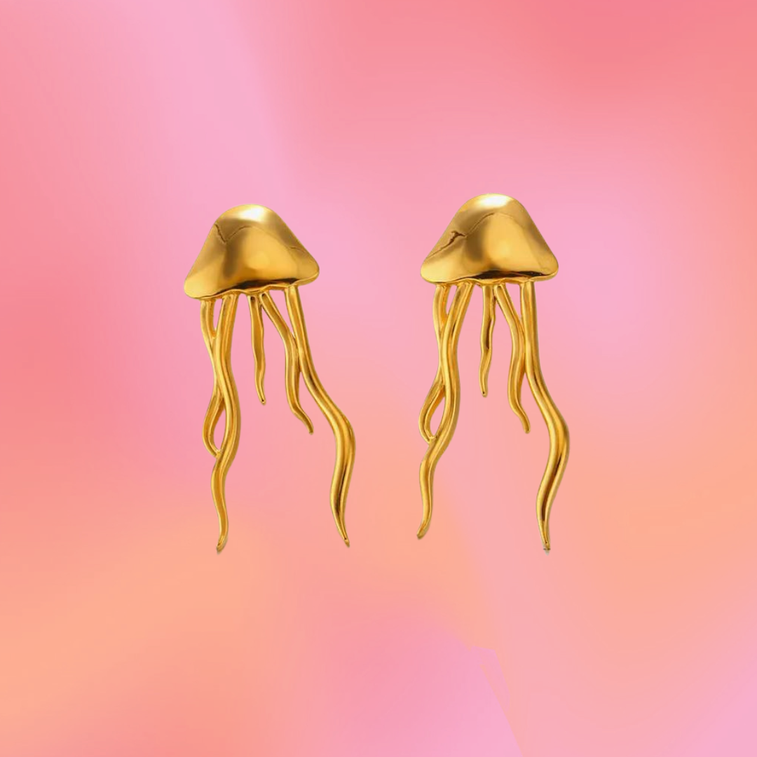 Stainless Steel Jellyfish Dangle Earring