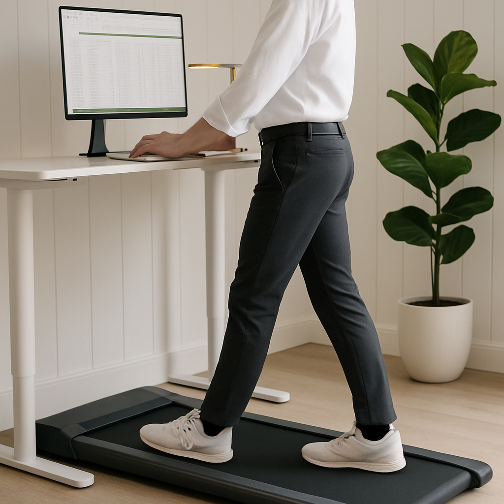 Under Desk Folding Treadmill 2-in-1 Foldable Walking Pad