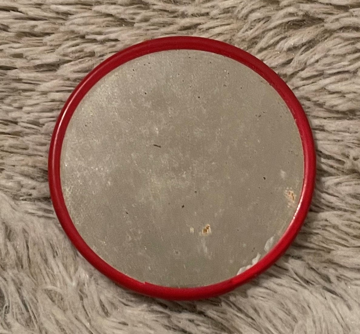 Vintage 1950s Shirley Jones š¬ Pocket Mirror Made in Japan Red Rim Dime-Store Lithograph Collectible
