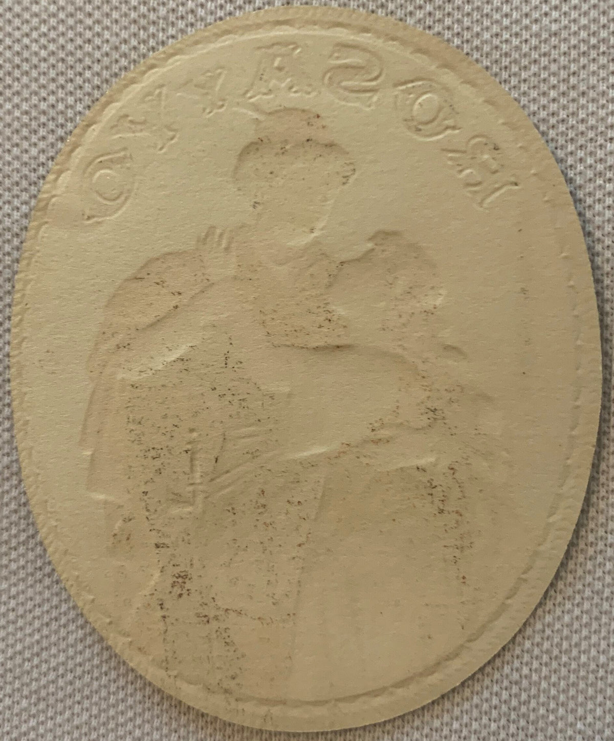 Antique Rosa Y Yo Cigar Label π·οΈ Embossed Victorian Romantic Couple NOS Gold Lithograph 1890s-1900s