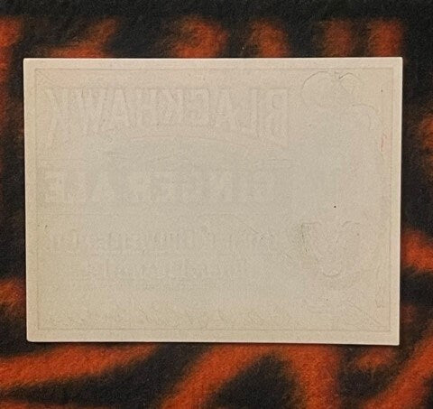 Antique Blackhawk Ginger Ale Label πͺ Carse & Ohlweiler Co. Rock Island, Ill. Color Litho Embossed Native American Chief