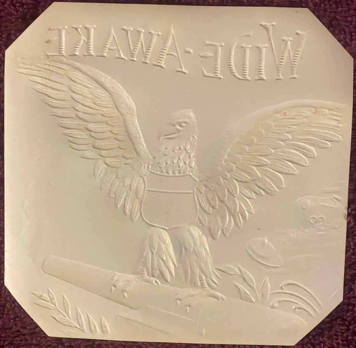 Antique 1910s “Wide‑Awake” Cigar Label 🦅 Great White Fleet US Navy