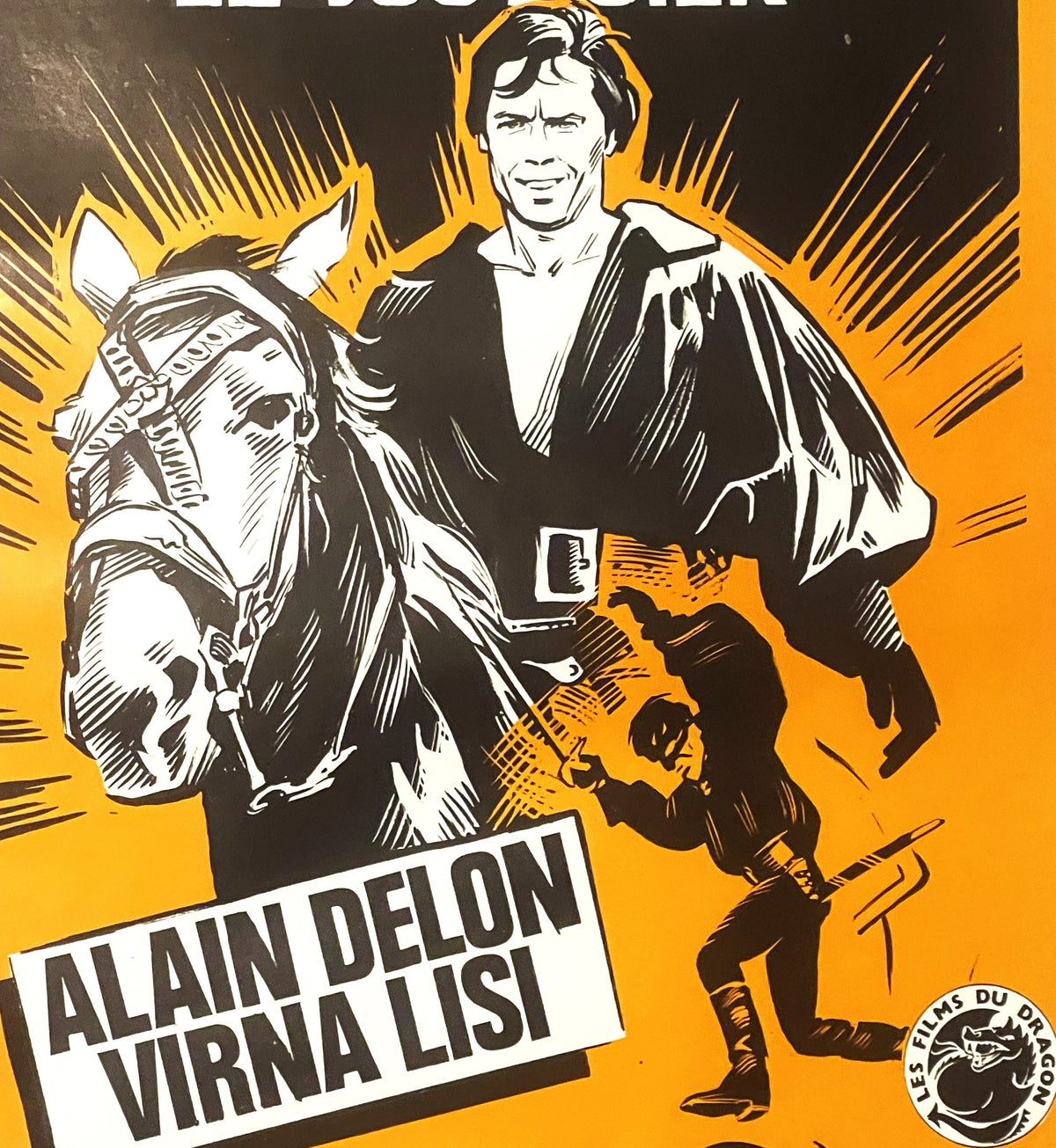 Vintage 1964 La Tulipe Noire / Black Tulip Belgian Movie Poster š· Alain Delon, Virna Lisi, de Zwarte Tulp