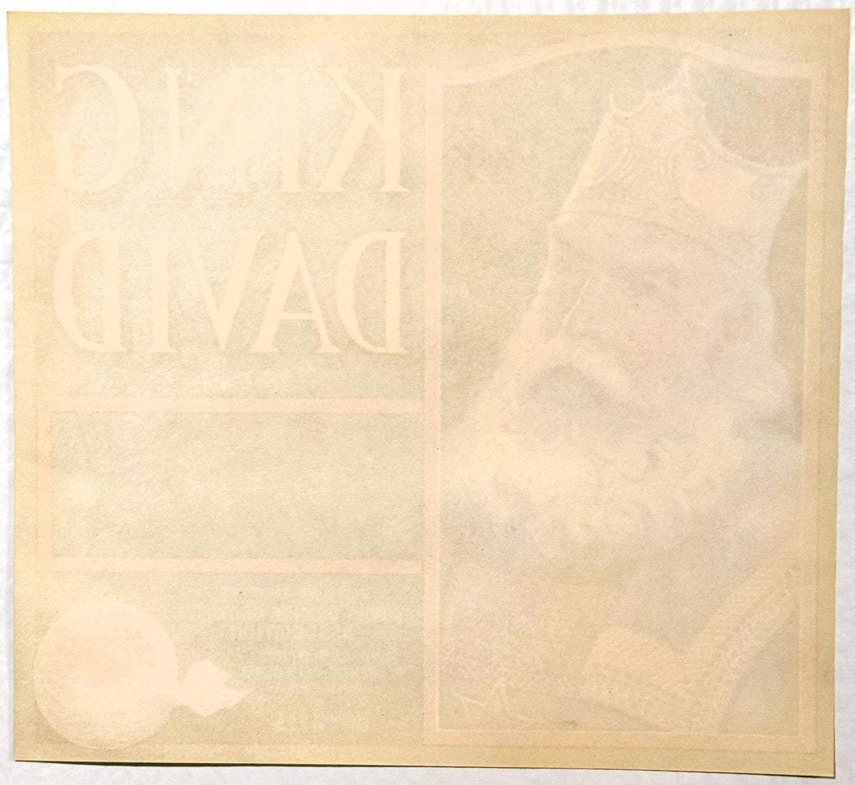 Antique 1930s King David Brand Sunkist Crate Label š ā Yorba Orange Growers Association, Yorba District, Placentia CA