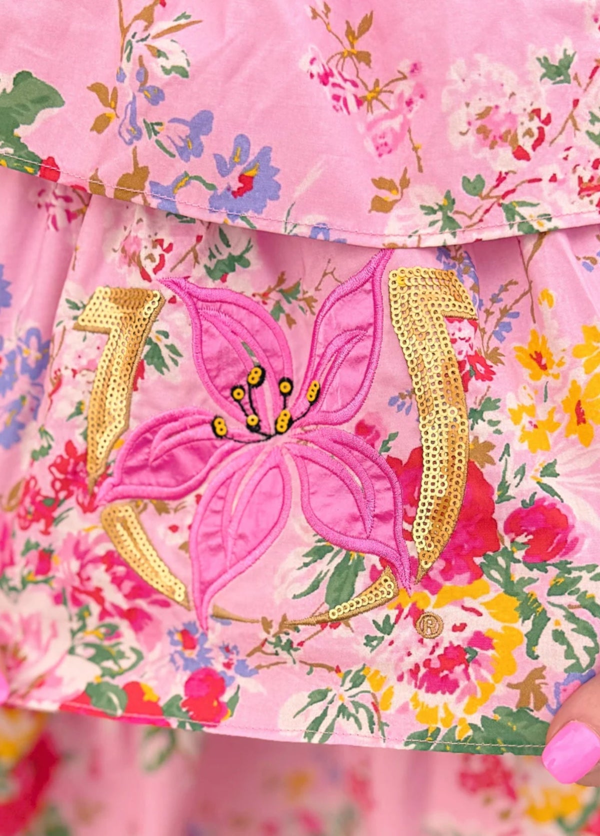 Kentucky Oaks x Laura Ashley by Brianna Cannon Pink Floral Dress
