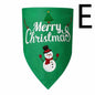 Christmas Dog Triangle Bandana Double-layer Dog Bandana