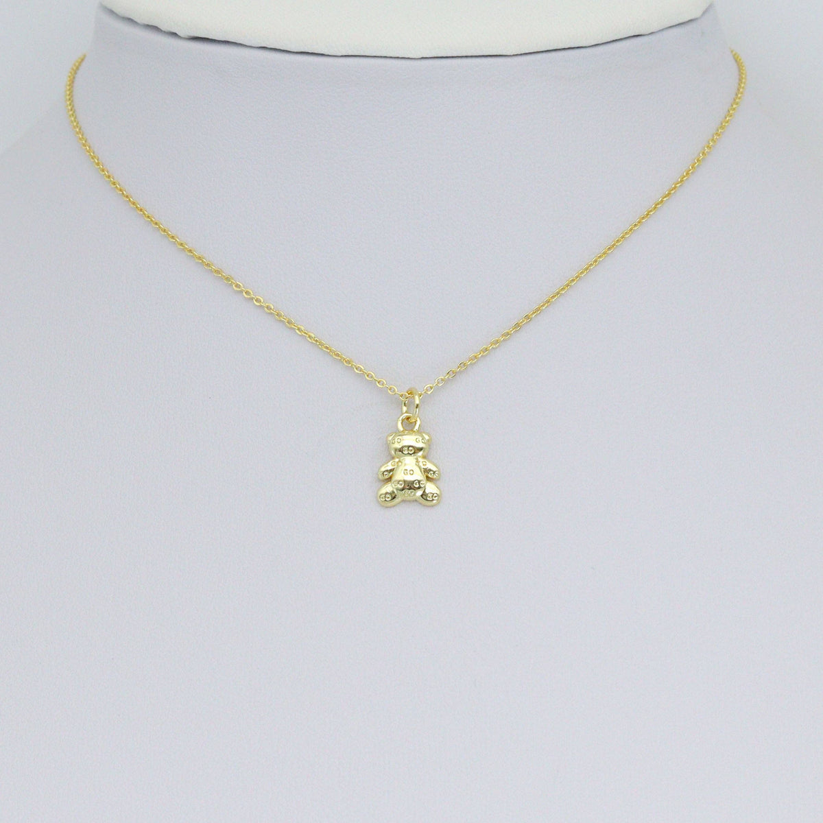 Cute Go Teddy Bear Charm Pendant, Sku#LD689