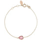 Pisa Mini Teardrop Bracelet Rosegold Pink Tourmaline