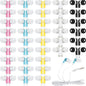 Kigeli 100 Pack Kids Bulk Earbud Headphones for Classroom Student Wired Headphones in-Ear Earbud 3.5 mm Disposable Earphones Set for Kids Adults Class School Library Museum Laptop(Multicolor)