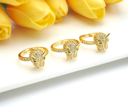 Gold Panther Adjustable Ring, LD46