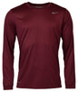 Nike Mens Dry Anti-Odor Dri-Fit Long Sleeve Shirt Cardinal X-Large