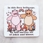 "In this fiery hellscape..." Sticker