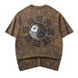 Koi Top Chinese Trendy Embroidered Short Sleeve