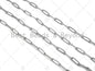 4x12mm Stainless Steel Paperclip Chain by Yard, Silver Unfinished Jewelry Chains, Wholesale Paper Clip Chain, non-tarnishing Chain, sku#A99
