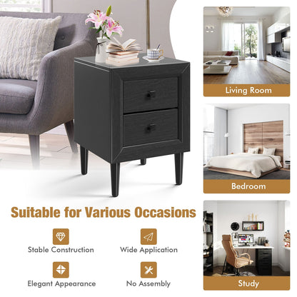 Multipurpose Retro Bedside Nightstand