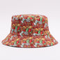 European And American Digital-print Bell-shaped Reindeer Bucket Hat