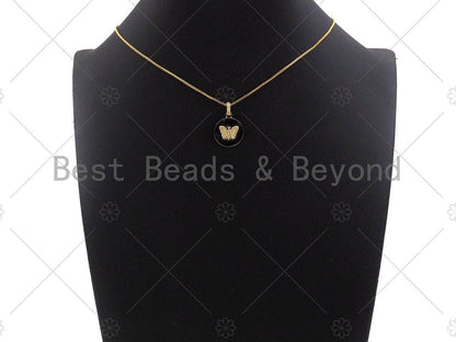 CZ  Evil Eye Crown Butterfly Elephant Coin Pendant, sku#L278c