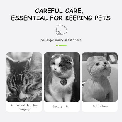 Adjustable Pet Neck Cone Recovery Pet Cat Recovery Collar Cat Soft Lemon Neck Cone Adjustable Pet E Collar After Surgery, Wound Healing Protective Cat Elizabethan Collar For Kitten & Puppy
