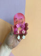 Matte Pastel Rainbow Statement Dangles
