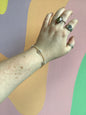 Titanium Lazy Daisy Beaded Bracelet