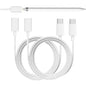 for Apple Pencil ChargerUSB C to Apple Pencil Adapter1FT Apple Pen Charger 2 Pack Fast Charging Compatible with Apple Pencil 1st Generation