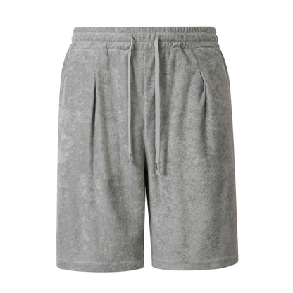 Mens Jacquard Casual Loose-fit Shorts