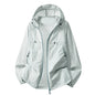 Mens Summer Hooded Sun-Protective Lightweight Jacket