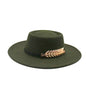 Retro AutumnWinter Wide-Brimmed Wool Jazz Hat