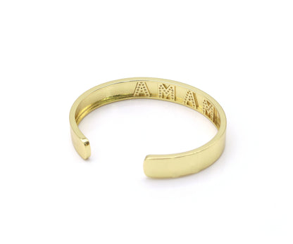 MAMA Word Open Cuff Bracelet,X287