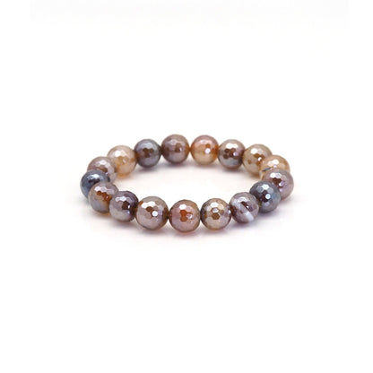 Mystic Brown Banded Agate Stretchy Bracelet, 8mm/10mm/12mm,EF397