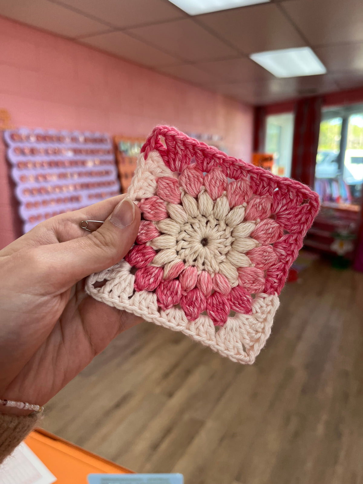 Crochet Granny Square Coaster