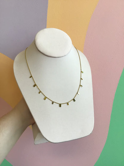 Titanium Layering Shapes Necklace