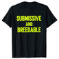 Obedient And Reproducible T-shirt Funny Humor Pure Cotton Neutral