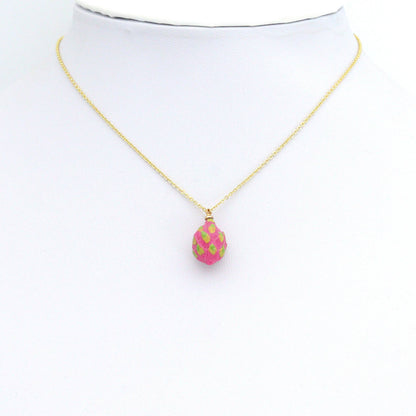 Cute Enamel Dragon Fruit Charm Pendant,Sku#LK1239