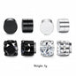 Magnetic CZ Stud Earrings for Men Women, Multi Sets 6mm Non-Piercing Clip On Hypoallergenic Stainless Steel
