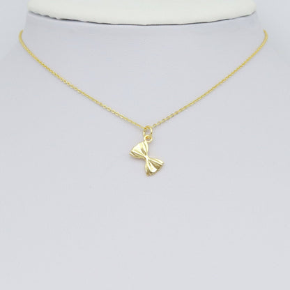 Gold Bow knot Charm Pendant, Sku#LK1018