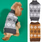 Snowflake Brown Gray Autumn And Winter New Dog Christmas Sweater