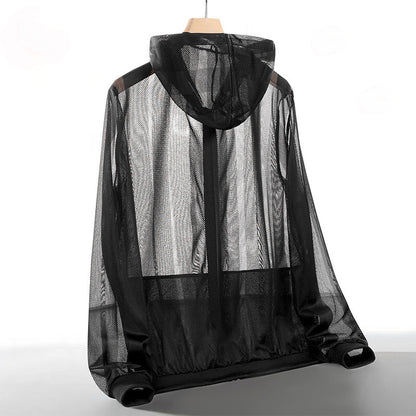 Mens Lightweight Breathable Outdoor Sun-Protective Jacket