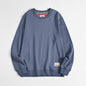 Mens Solid-color Casual Long-sleeve Hoodie