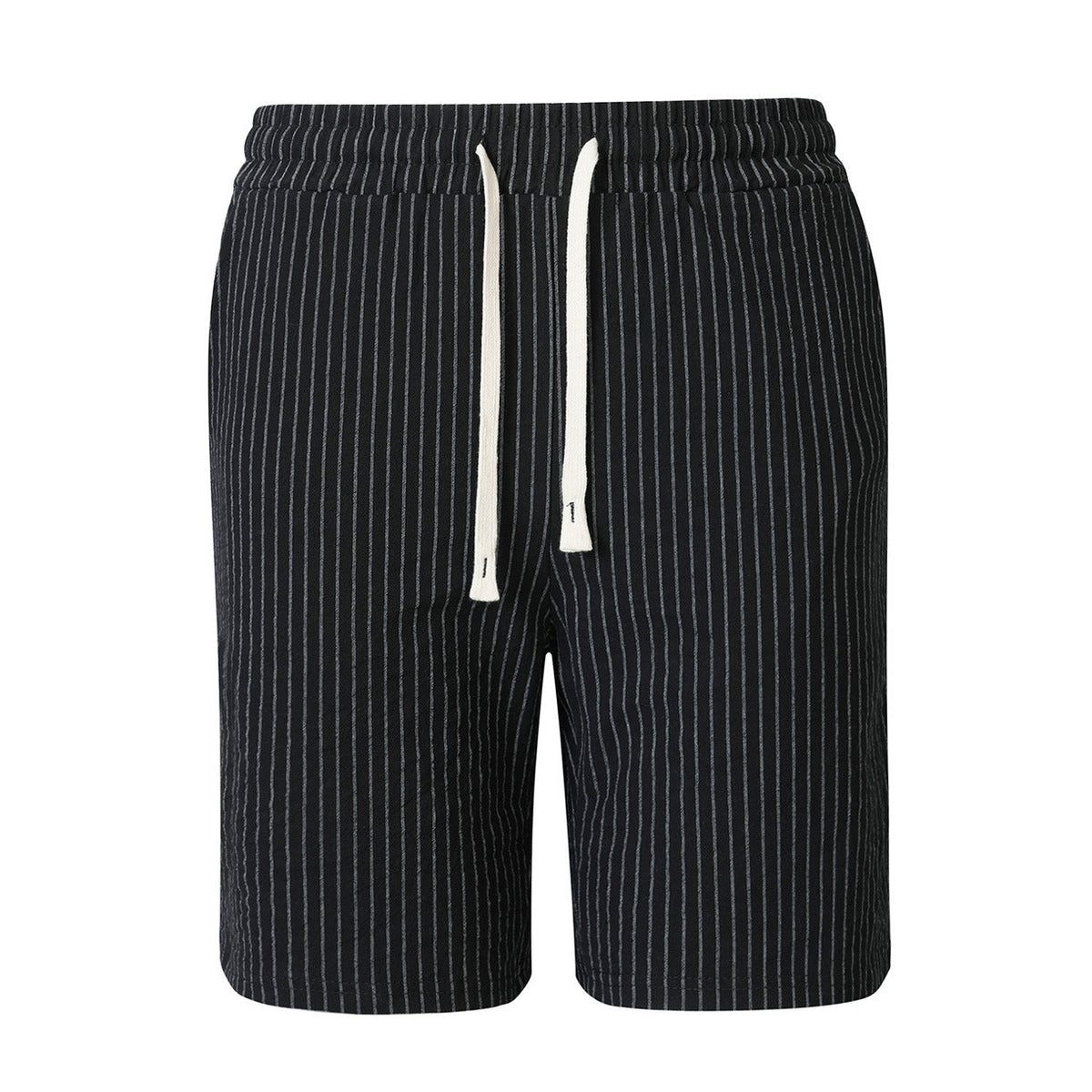 Mens Casual Sporty Striped Drawstring Shorts