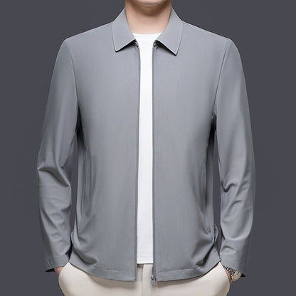 Mens Versatile Casual Lapel Jacket For Spring And Autumn